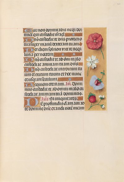 Horas de la Reina Isabel la Católica, Reina de España: Fol. 222r, c. 1500 de Master of the First Prayerbook of Maximillian