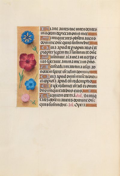 Horas de la Reina Isabel la Católica, Reina de España: Fol. 222v, c. 1500 de Master of the First Prayerbook of Maximillian