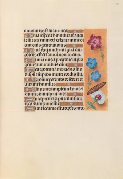 Horas de la Reina Isabel la Católica, Reina de España: Fol. 224r, c. 1500 de Master of the First Prayerbook of Maximillian
