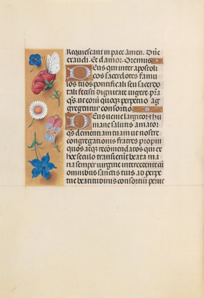Horas de la Reina Isabel la Católica, Reina de España: Fol. 225v, c. 1500 de Master of the First Prayerbook of Maximillian