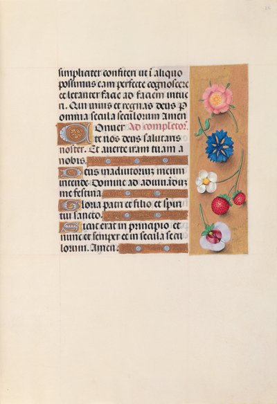 Horas de la Reina Isabel la Católica, Reina de España: Fol. 22r, c. 1500 de Master of the First Prayerbook of Maximillian