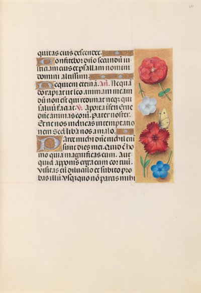 Horas de la Reina Isabel la Católica, Reina de España: Fol. 231r, c. 1500 de Master of the First Prayerbook of Maximillian