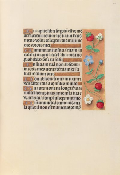 Horas de la Reina Isabel la Católica, Reina de España: Fol. 240r, c. 1500 de Master of the First Prayerbook of Maximillian