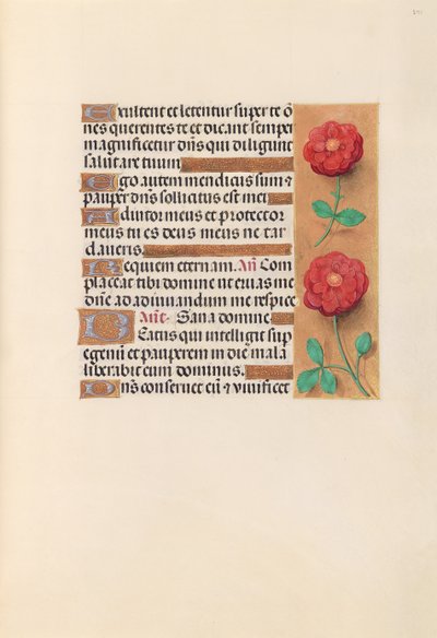 Horas de la Reina Isabel la Católica, Reina de España: Fol. 241r de Master of the First Prayerbook of Maximillian