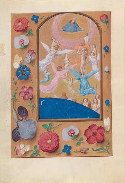 Horas de la Reina Isabel la Católica, Reina de España: Fol. 24v, Almas de los Salvados, c. 1500 de Master of the First Prayerbook of Maximillian