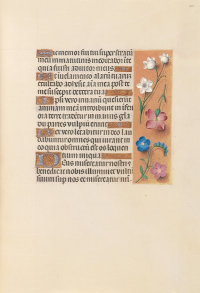 Horas de la Reina Isabel la Católica, Reina de España: Fol. 250r, c. 1500 de Master of the First Prayerbook of Maximillian