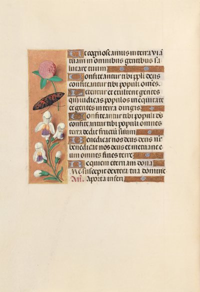 Horas de la Reina Isabel la Católica, Reina de España: Fol. 250v, c. 1500 de Master of the First Prayerbook of Maximillian
