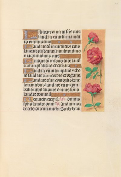 Horas de la Reina Isabel la Católica, Reina de España: Fol. 254r, c. 1500 de Master of the First Prayerbook of Maximillian