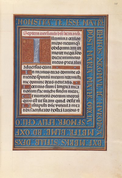 Horas de la Reina Isabel la Católica, Reina de España:  Fol. 268r de Master of the First Prayerbook of Maximillian