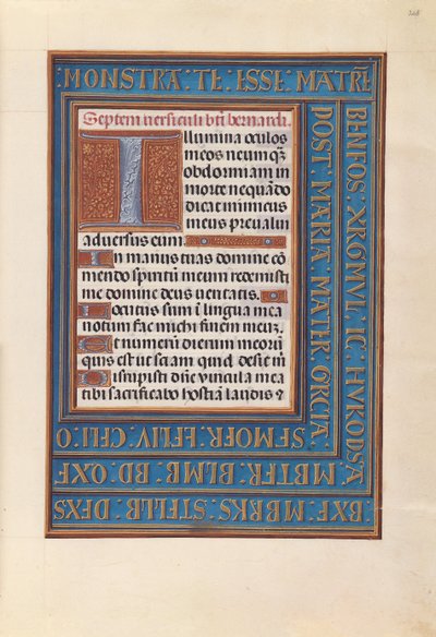 Horas de la Reina Isabel la Católica, Reina de España: Fol. 268r, c. 1500 de Master of the First Prayerbook of Maximillian