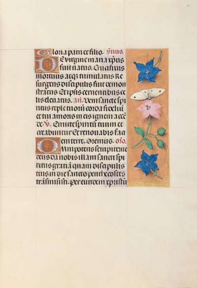 Horas de la Reina Isabel la Católica, Reina de España: Fol. 33r, c. 1500 de Master of the First Prayerbook of Maximillian