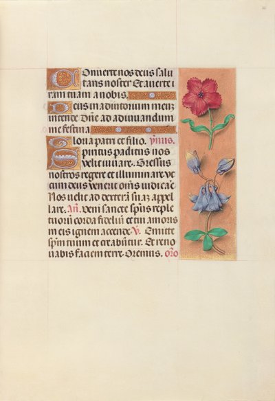 Horas de la Reina Isabel la Católica, Reina de España: Fol. 36r, c. 1500 de Master of the First Prayerbook of Maximillian
