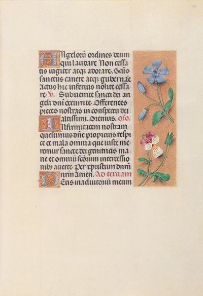 Horas de la Reina Isabel la Católica, Reina de España: Fol. 39r, c. 1500 de Master of the First Prayerbook of Maximillian