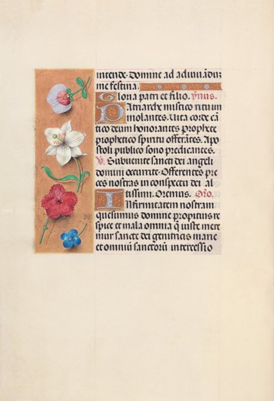 Horas de la Reina Isabel la Católica, Reina de España: Fol. 39v, c. 1500 de Master of the First Prayerbook of Maximillian