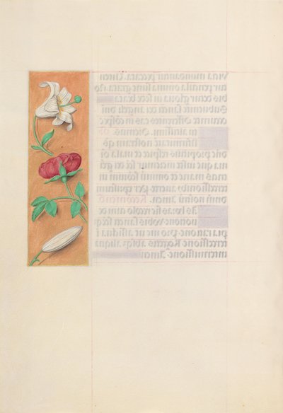 Horas de la Reina Isabel la Católica, Reina de España: Fol. 42v, c. 1500 de Master of the First Prayerbook of Maximillian