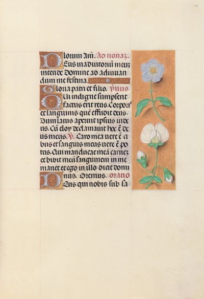 Horas de la Reina Isabel la Católica, Reina de España: Fol. 47r, c. 1500 de Master of the First Prayerbook of Maximillian