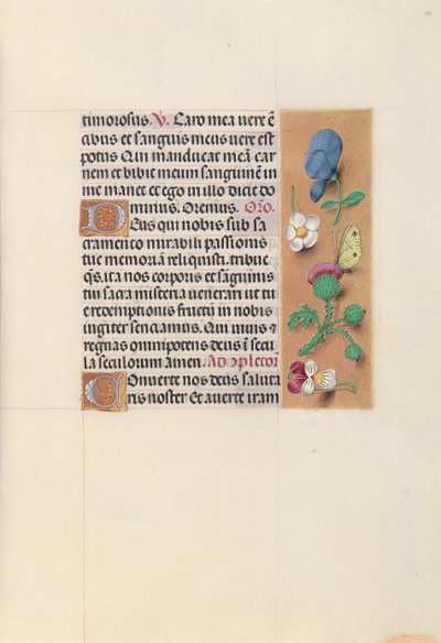 Horas de la reina Isabel la Católica, reina de España: Fol. 48r, c. 1500 de Master of the First Prayerbook of Maximillian