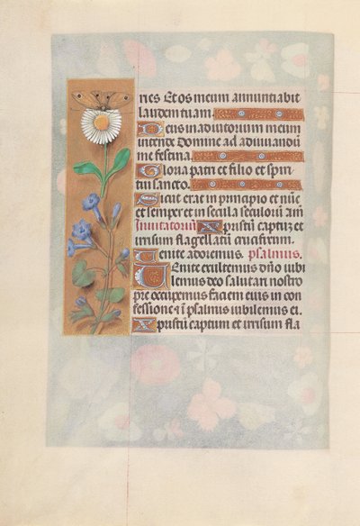 Horas de la Reina Isabel la Católica, Reina de España: Fol. 50v, c. 1500 de Master of the First Prayerbook of Maximillian