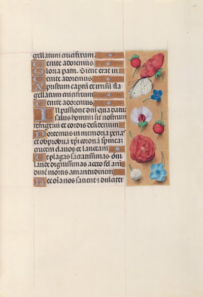 Libro de Horas de la Reina Isabel la Católica, Reina de España: Fol. 52r, c. 1500 de Master of the First Prayerbook of Maximillian
