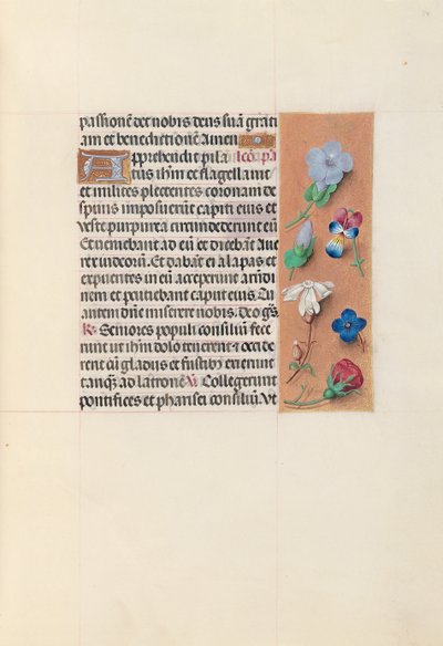 Horas de la Reina Isabel la Católica, Reina de España: Fol. 54r, c. 1500 de Master of the First Prayerbook of Maximillian
