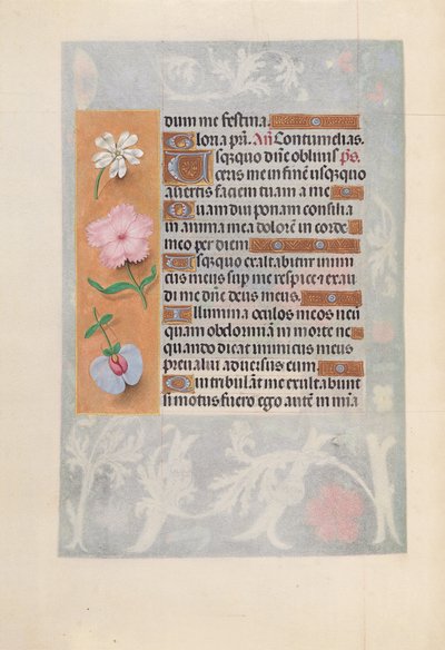 Horas de la Reina Isabel la Católica, Reina de España:  Fol. 57v de Master of the First Prayerbook of Maximillian