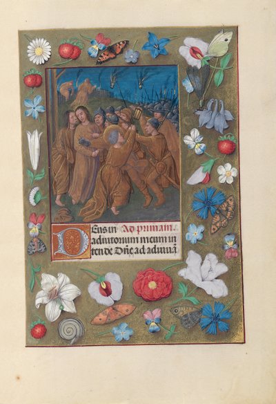 Horas de la Reina Isabel la Católica: El beso de Judas de Master of the First Prayerbook of Maximillian
