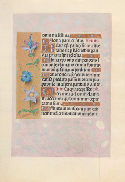 Horas de la Reina Isabel la Católica, Reina de España: Fol. 69v, c. 1500 de Master of the First Prayerbook of Maximillian