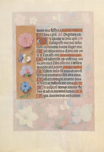 Horas de la Reina Isabel la Católica, Reina de España:  Fol. 73v de Master of the First Prayerbook of Maximillian