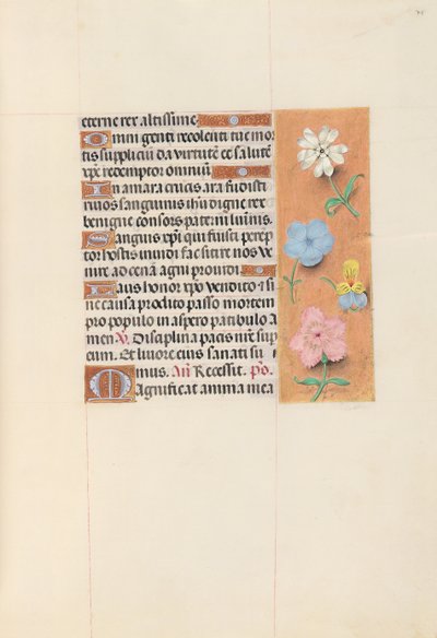 Horas de la Reina Isabel la Católica, Reina de España: Fol. 75r, c. 1500 de Master of the First Prayerbook of Maximillian