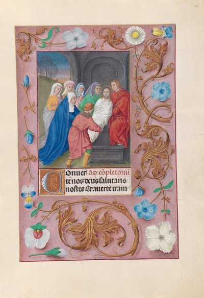 Horas de la Reina Isabel la Católica, Reina de España: Fol. 77r, Entierro, c. 1500 de Master of the First Prayerbook of Maximillian