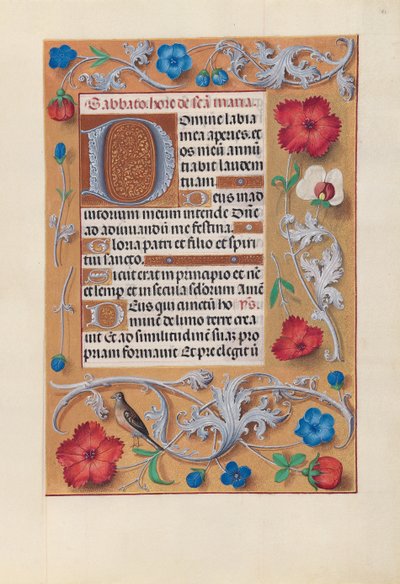 Horas de la Reina Isabel la Católica, Reina de España: Fol. 81r de Master of the First Prayerbook of Maximillian