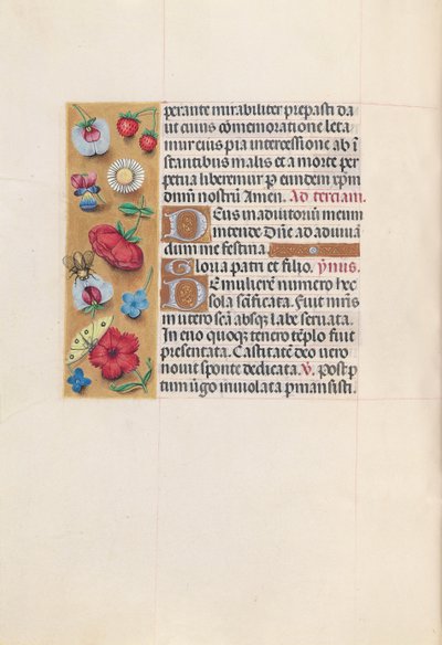 Horas de la Reina Isabel la Católica, Reina de España: Fol. 82v, c. 1500 de Master of the First Prayerbook of Maximillian