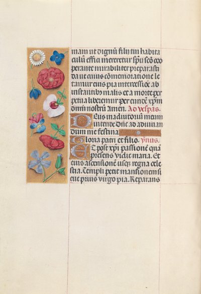 Horas de la Reina Isabel la Católica, Reina de España: Fol. 84v, c. 1500 de Master of the First Prayerbook of Maximillian
