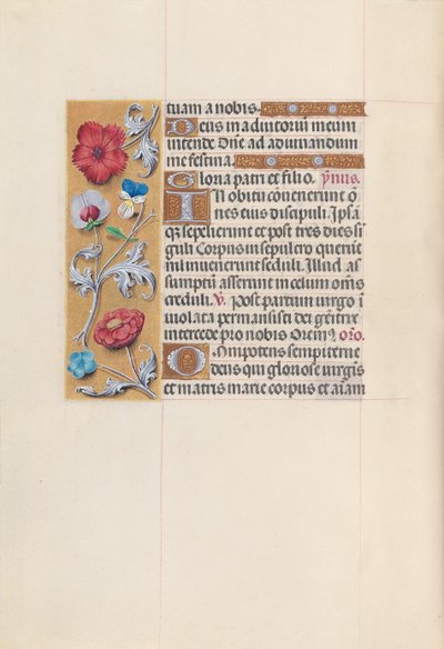 Horas de la Reina Isabel la Católica, Reina de España: Fol. 85v de Master of the First Prayerbook of Maximillian