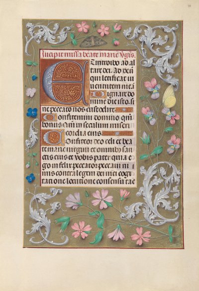 Horas de la Reina Isabel la Católica, Reina de España: Fol. 88r de Master of the First Prayerbook of Maximillian