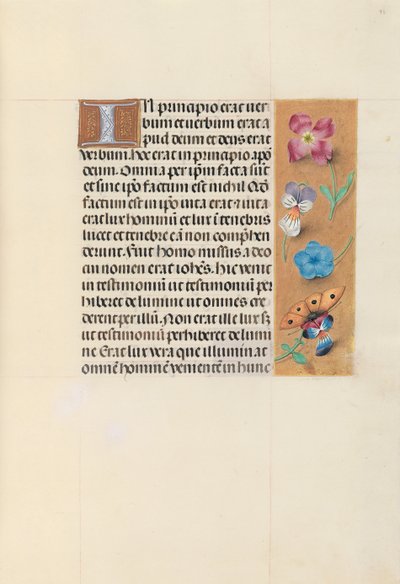 Horas de la Reina Isabel la Católica, Reina de España: Fol. 93r, c. 1500 de Master of the First Prayerbook of Maximillian
