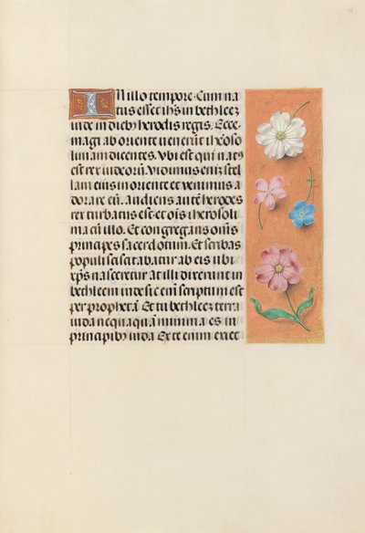 Horas de la Reina Isabel la Católica, Reina de España: Fol. 95r, c. 1500 de Master of the First Prayerbook of Maximillian