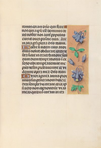 Horas de la Reina Isabel la Católica, Reina de España: Fol. 99r, c. 1500 de Master of the First Prayerbook of Maximillian