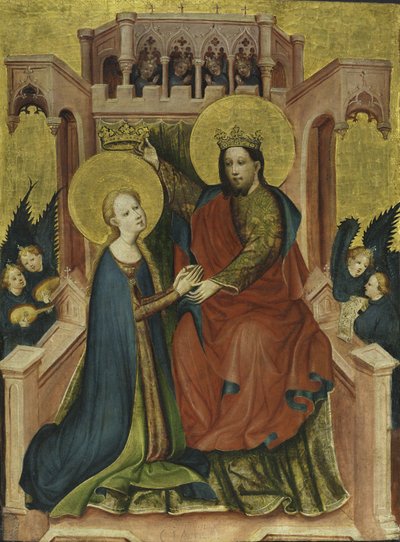 Coronación de la Virgen de Master of the Fröndenberg Altarpiece