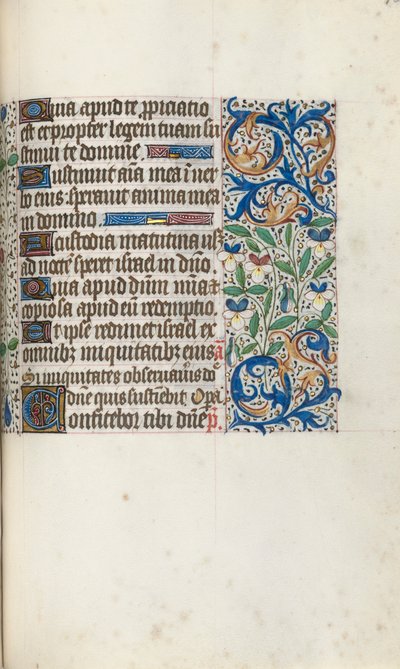 Libro de Horas Uso de Rouen: fol. 106r, c. 1470 de Master of the Geneva Latini