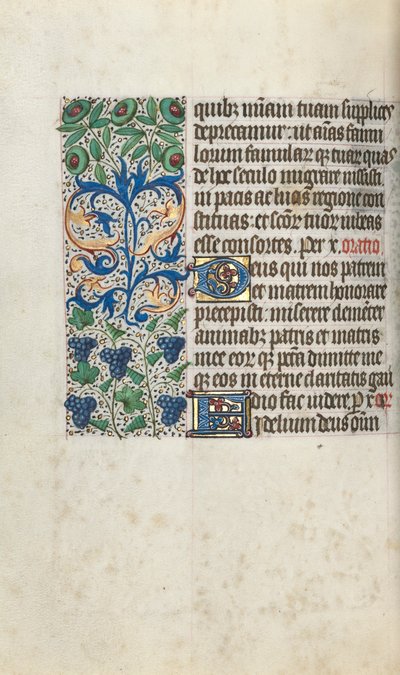 Libro de Horas Uso de Rouen: fol. 109v, c. 1470 de Master of the Geneva Latini