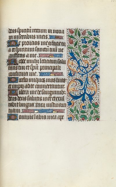 Libro de Horas Uso de Rouen: fol. 135r, c. 1470 de Master of the Geneva Latini