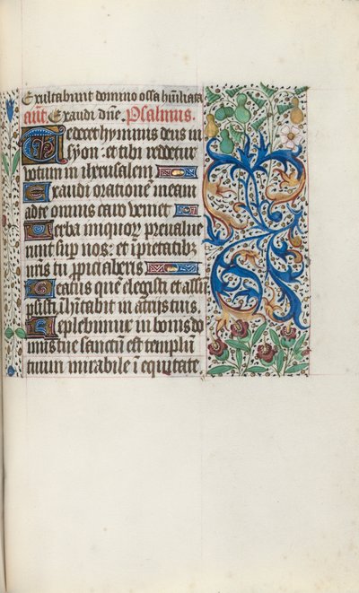 Libro de Horas Uso de Rouen: fol. 136r, c. 1470 de Master of the Geneva Latini