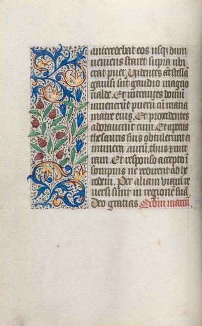 Libro de Horas Uso de Rouen: fol. 17v, c. 1470 de Master of the Geneva Latini