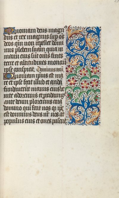 Libro de Horas Uso de Rouen: fol. 29r, c. 1470 de Master of the Geneva Latini