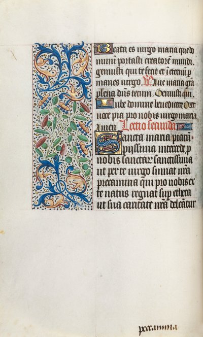 Libro de Horas Uso de Rouen: fol. 35v, c. 1470 de Master of the Geneva Latini