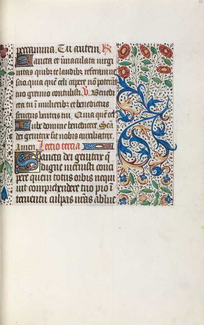 Libro de Horas Uso de Rouen: fol. 36r, c. 1470 de Master of the Geneva Latini