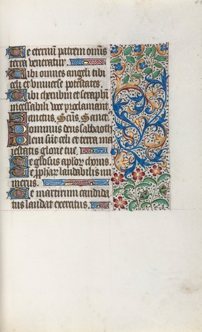 Libro de Horas Uso de Ruan: fol. 37r, c. 1470 de Master of the Geneva Latini