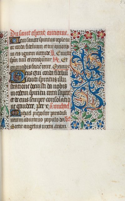 Libro de Horas Uso de Rouen: fol. 50r, c. 1470 de Master of the Geneva Latini