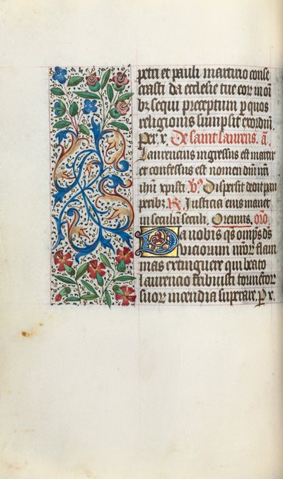 Libro de Horas Uso de Rouen: fol. 51v, c. 1470 de Master of the Geneva Latini